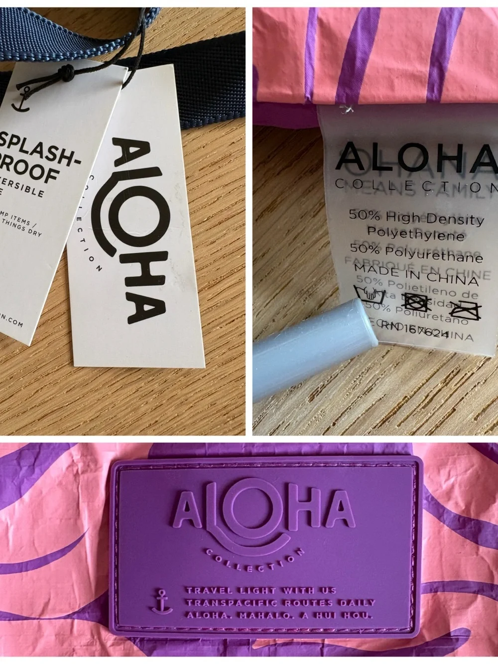 ALOHA Collection Packable Limited Edition reversible tote bag - New with tags